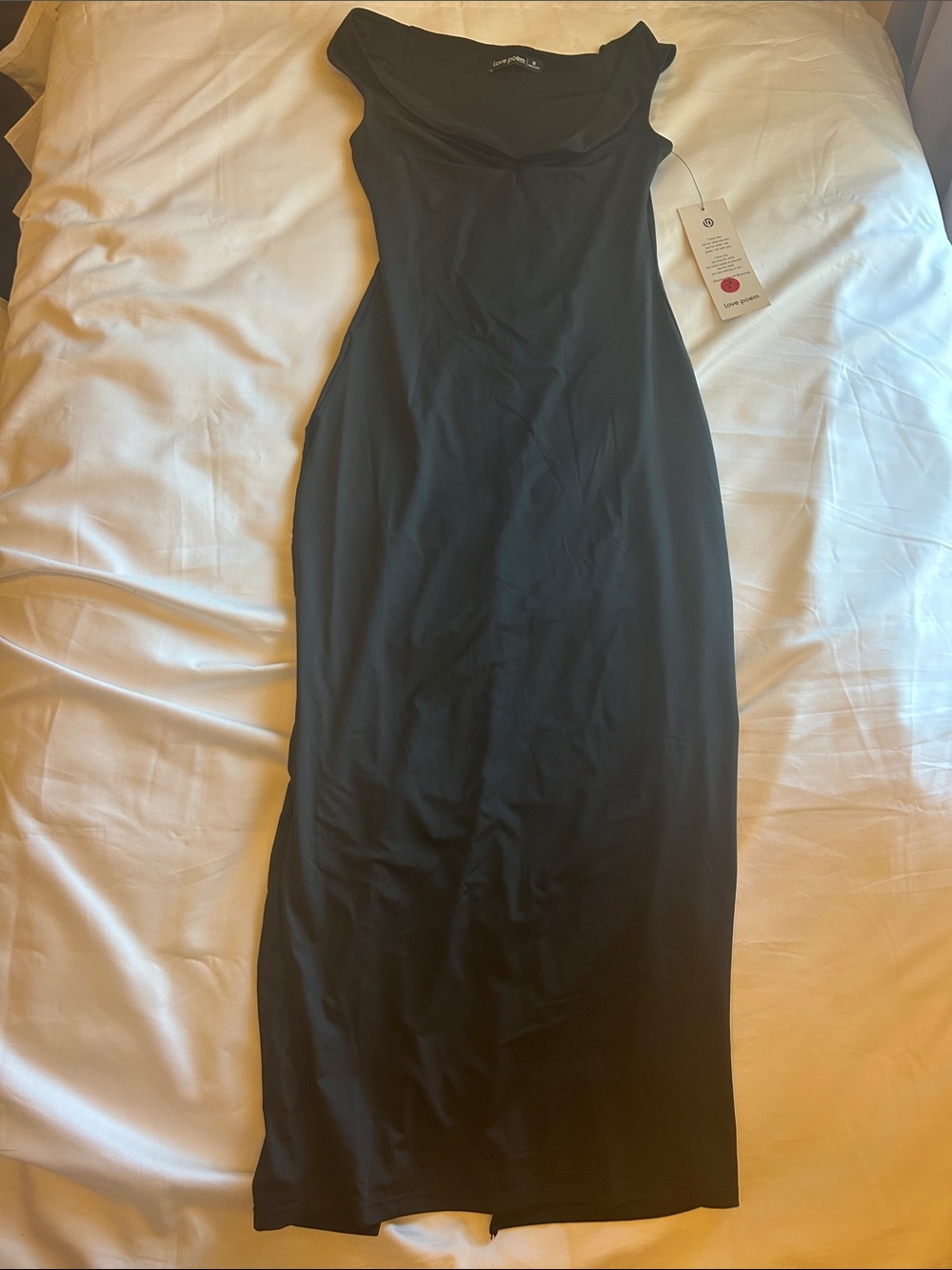 Elegant Black Cowl Neck Maxi Dress